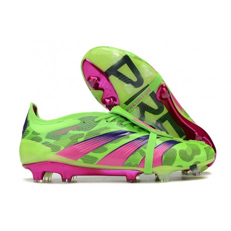 adidas Buty Predator Elite Foldover Tongue FG Zielony Różowy Zawistny