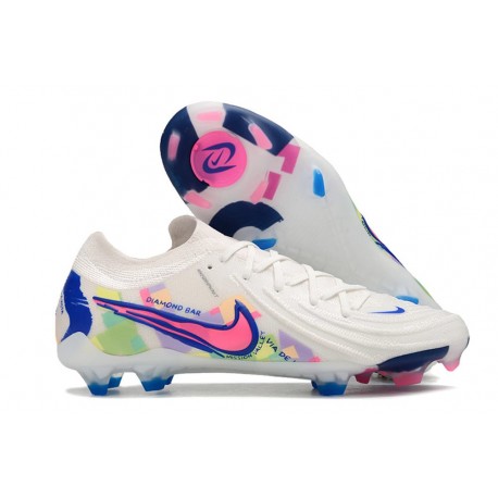 Korki Nike Phantom Luna 2 Elite L FG Biały Różowy Niebieski