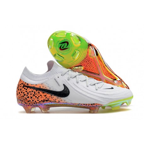 Buty Nike Phantom GX Elite FG Biały Czarny Pomarańczowy