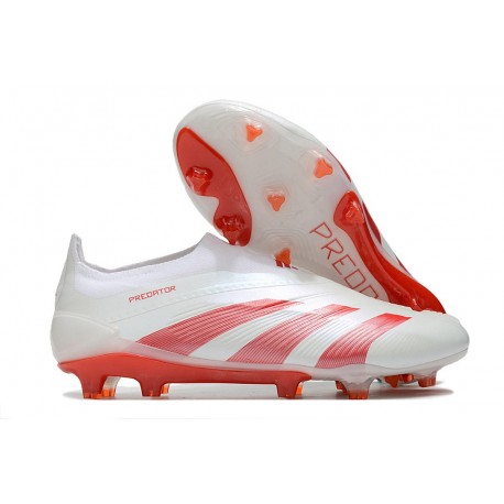 Korki adidas Predator Elite LL FG Biały Czerwony