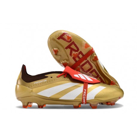 adidas Predator 24 Elite FT FG Złoto Biały Czerwony