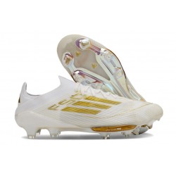 Buty adidas F50+ Elite FG Biały Złoto