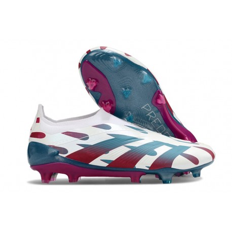 Korki adidas Predator Elite LL FG Biały Czerwony Niebieski