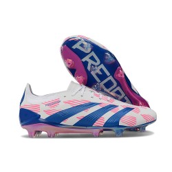 Buty adidas Predator 24 Elite FG Biały Różowy Niebieski