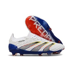 Buty adidas Predator 24 Elite FG Biały Szary Niebieski Czerwony