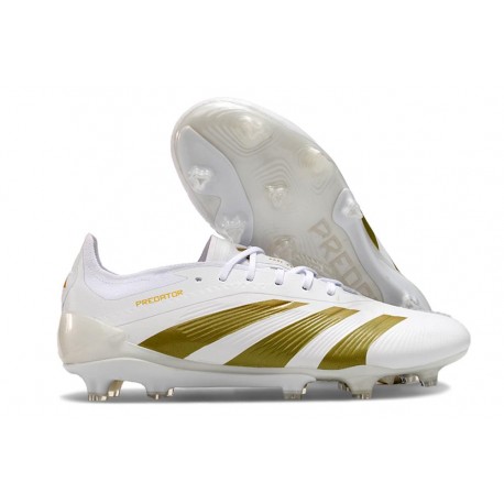 Buty adidas Predator 24 Elite FG Biały Złoto 