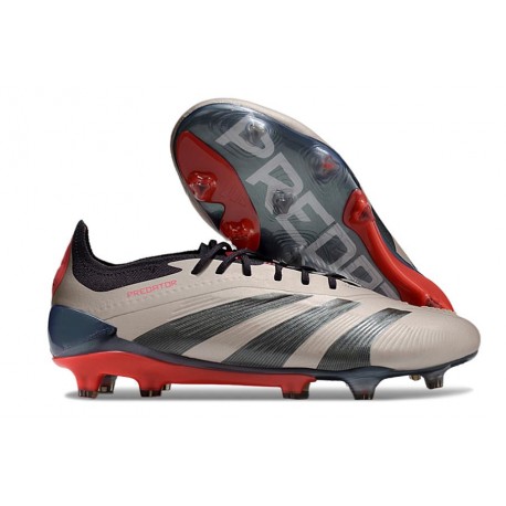 Buty adidas Predator 24 Elite FG Platyna Metaliczna Czarny