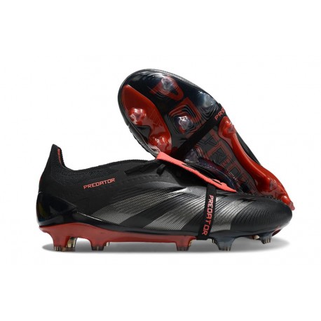 Korki adidas Predator Elite Tongue FG Czarny Czerwony