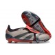 Korki adidas Predator Elite Tongue FG Platyna Metaliczna Czarny