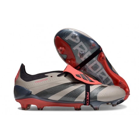 Korki adidas Predator Elite Tongue FG Platyna Metaliczna Czarny